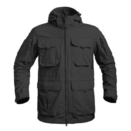 Long jacket FIGHTER black